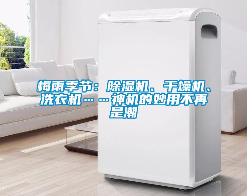 梅雨季節(jié)：除濕機、干燥機、洗衣機……神機的妙用不再是潮