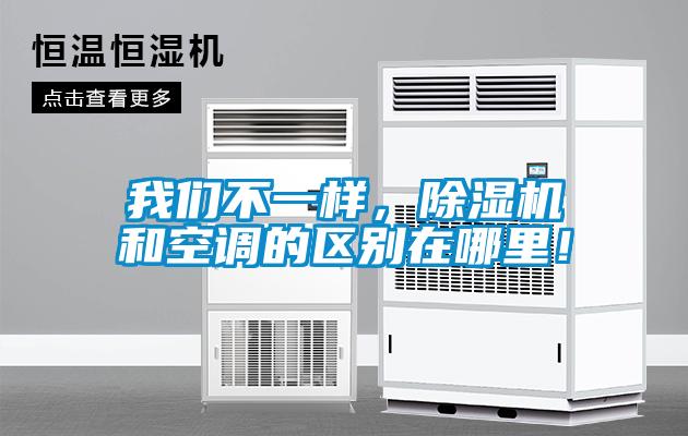 我們不一樣，除濕機和空調的區別在哪里！