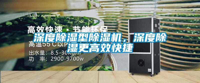 深度除濕型除濕機，深度除濕更高效快捷