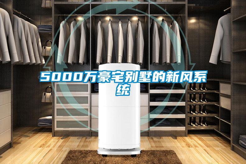 5000萬豪宅別墅的新風系統(tǒng)