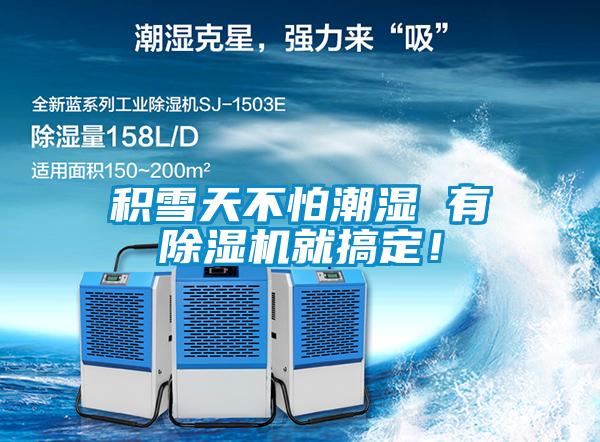 積雪天不怕潮濕 有除濕機就搞定！
