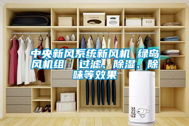 中央新風(fēng)系統(tǒng)新風(fēng)機(jī) 綠島風(fēng)機(jī)組  過濾、除濕、除味等效果