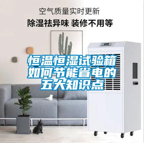 恒溫恒濕試驗(yàn)箱如何節(jié)能省電的五大知識點(diǎn)