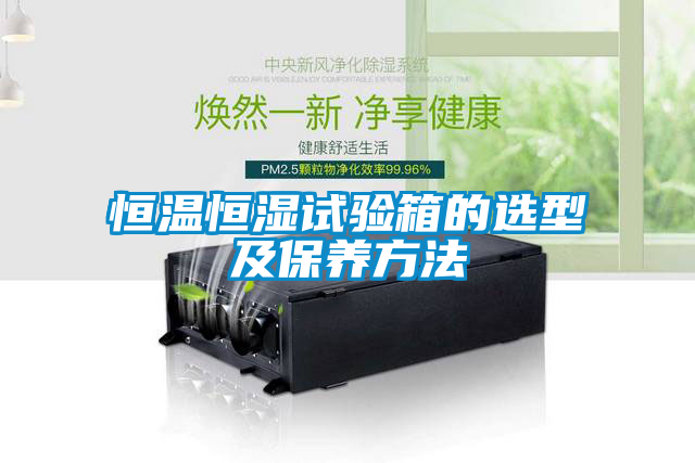 恒溫恒濕試驗箱的選型及保養(yǎng)方法