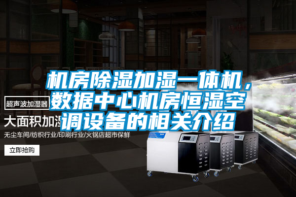 機(jī)房除濕加濕一體機(jī)，數(shù)據(jù)中心機(jī)房恒濕空調(diào)設(shè)備的相關(guān)介紹