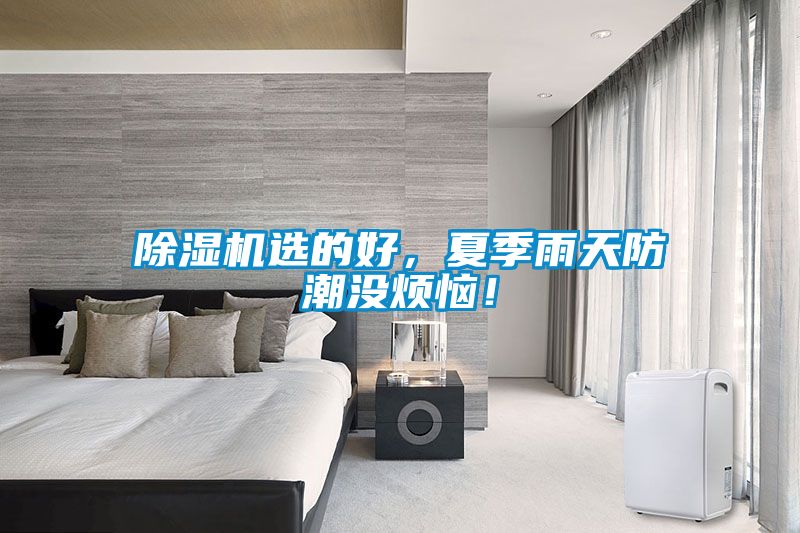 除濕機選的好，夏季雨天防潮沒煩惱！